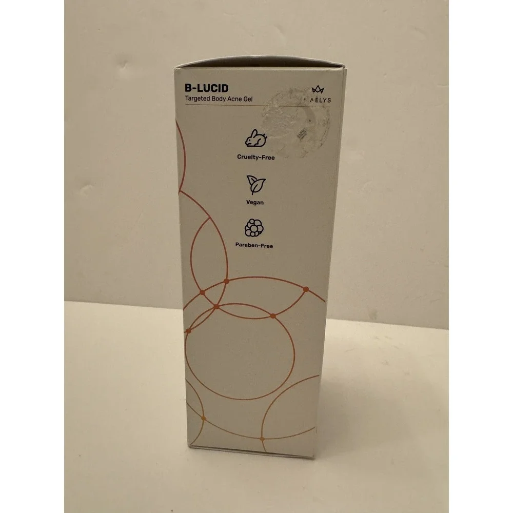 Maelys Cosmetics B-LUCID Targeted Body Acne Gel,‎ NIB Exp 2/13/25